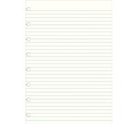Filofax A5 Notebook refill - ruled paper white