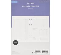 Filofax A5 Organiser Expense Tracker Refill, White