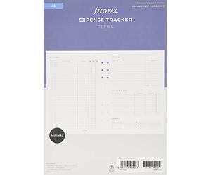 Filofax A5 Organiser Expense Tracker Refill, White