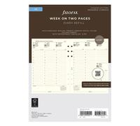 Filofax 2025 A5 Diary - Week On Two Pages - Luxury Cream - Refill 68513