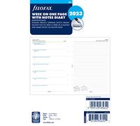 Filofax A5 week on one page with notes 2023 diary,White
