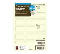A5 week on two pages column format 5 language 2024 diary - cotton cream