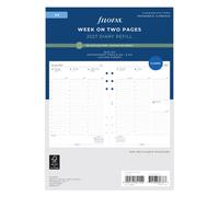 Filofax A5 Week on two pages column format English Recycled paper 2027 diary 27-68521R