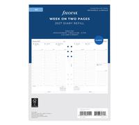 Filofax A5 Week on two pages column format English 2027 diary 27-68521