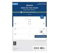 Filofax A5 week on two pages English Recycled paper 2026 diary 26-68522R