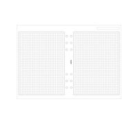 Filofax A5 White Quadrille Notepaper