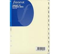 Filofax Accessories January to December Index A5 - FF-341693 by Filofax Office Product