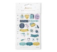 Filofax Accessory, Everyday Fun Stickers, Repositionable, Matte Finish, A5/Personal Size, Set of 168 Stickers (B132835)