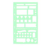 Filofax Accessory, Planning Stencil, Clipbook/Organizer/Notebook Compatible, 6.46" x 3.74" (B132780)