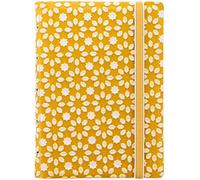 Filofax B115071U Refillable Notebook, Pocket Size, 112 ruled moveable pages. Includes 4 Indexes (one with pocket), page marker and elastic closure, Yellow & White