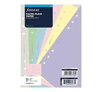 Filofax B132613 Organizer Refill, A5 Size, Pastel Colors, Plain Paper