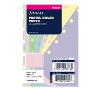 Filofax B132640 Organizer Refill, Pocket Size, Pastel colors, Ruled Paper