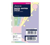 Filofax B132641 Organizer Refill, Pocket Size, Pastel Colors, Dotted Paper