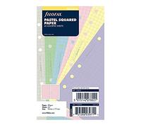 Filofax B132672 Organizer Refill, Personal Size, Pastel colors, Squared Paper