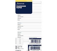 Filofax B132682 Classic Organizer Refill, Personal Size, Password Paper