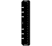Filofax Black Ruler/Today Page Marker Refill for Personal Size Organiser ref : 133609