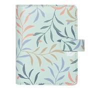 Filofax Botanical Organizer, Pocket Size, Mint - Six Rings, Week-to-View Calendar Diary, Multilingual, 2023 (C022647-23)