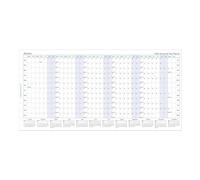 Filofax Calendar Diary Refill, A5 Size, Horizontal Year Planner, White Paper, English, 2026 (C68506-26)