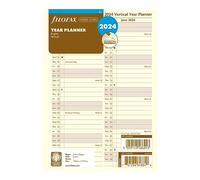 Filofax Calendar Diary Refill, A5 Size, Vertical Year Planner, Cotton Cream Paper, English, 2024 (C68508-24)