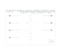 Filofax Calendar Diary Refill, A5 Size, Week-to-View, Garden Minimal Diary Pack, Multilingual: Five Languages, 2026 (C68592-26)
