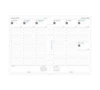 Filofax Calendar Diary Refill, A5 Size, Week-to-View with Appointments, Vertical, Multi-Fit, White Paper, English, 2026 (C68521M-26)