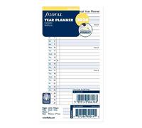 Filofax Calendar Diary Refill, Personal/Compact Size, Vertical Year Planner, White Paper, English, 2024 (C68402-24)