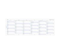 Filofax Calendar Diary Refill, Personal/Compact Size, Vertical Year Planner, White Paper, English, 2026 (C68402-26)