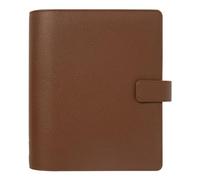 Filofax Camden Organizer, A5 Size, Mocha - Grained Vegan Leather, Six Rings, Week-to-View Calendar Diary, English, 2027 (C022404-27)