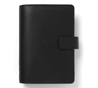 Filofax Camden Organizer, Personal Size, Black - Grained Vegan Leather, Six Rings, Week-to-View Insert, English (C022403)