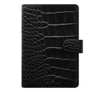 Filofax Classic Croc Personal Leather Organiser - Ebony