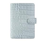 Filofax Classic Croc Personal Leather Organiser - Silver