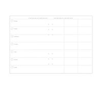 Filofax Clipbook Undated Planner Refill, Week to View, A5 (8.25" x 5.75") 53 Double Sided Sheets, Notebook Refill (B345000)