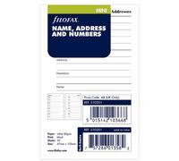 Filofax Compact and Portable Mini Addresses Refill in Cotton Cream Colour