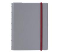 Filofax Contemporary Collection, Refillable Notebook, A5 Size, 112 Ruled, Repositionable Pages, 56 Sheets, Graphite (B115123U)