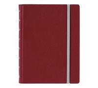 Filofax Contemporary Collection, Refillable Notebook, A5 Size, 112 Ruled, Repositionable Pages, 56 Sheets, Burgundy (B115121U)