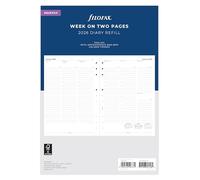 Filofax Deskfax week on two pages with appointments English 2026 diary 26-68612
