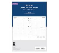 Filofax Deskfax Week on two pages with appointments English 2027 diary 27-68612