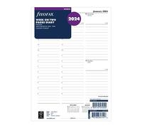Filofax Deskfax week on two pages with appointments English diary - 2024, White, 176 mm x 250 mm
