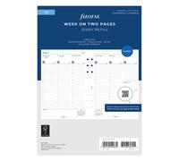 Filofax A5 Diary - Week on Two Pages Column Format - English 2026 (26-68521)