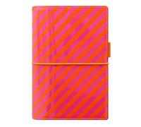 Filofax Domino Patent Personal Organiser - Orange/pink