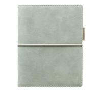 Filofax Domino Soft Organizer, Pocket Size, Seagrass - Smooth, Leather-Look, Grain Effect, Tactile, Six Rings, Week-to-View Insert, Multilingual (C021708)