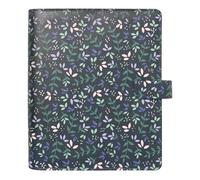 Filofax Garden Organizer, A5 Size, Dusk - Leather-Look, Gold Foil Accents, Six Rings, Week-to-View Insert, Multilingual (C028739)