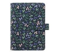 Filofax Garden Organizer, Personal Size, Dusk - Leather-Look, Gold Foil Accents, Six Rings, Week-to-View Insert, Multilingual (C028713)