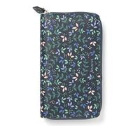 Filofax Garden Zip Organizer, Personal Compact Size, Dusk - Leather-Look, Gold Foil Accents, Six Rings, Two-Weeks-to-View Insert, English (C022408)
