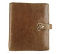 Filofax Malden Organizer, A5 Size, Ochre - Tactile, Full-Grain Buffalo Leather, Six Rings, Cotton Cream Week-to-View Insert, Multilingual (C025847)
