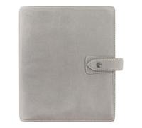 Filofax Malden Organizer, A5 Size, Stone - Tactile, Full-Grain Buffalo Leather, Six Rings, Cotton Cream Week-to-View Insert, Multilingual (C025810)