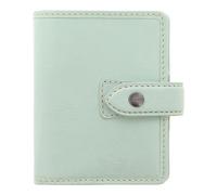 Filofax Malden Organizer, Mini Size, Duck Egg - Tactile, Full-Grain Buffalo Leather, Five Rings, Cotton Cream Week-to-View Insert, Multilingual (C025817)
