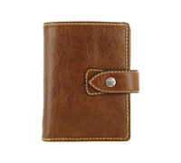 Filofax Malden Organizer, Mini Size, Ochre - Tactile, Full Grain Buffalo Leather, Five Rings, with Cotton Cream Week-to-View Calendar Diary, Multilingual, 2024 (C028625-24)