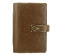 Filofax Malden Organizer, Personal Size, Ochre - Tactile, Full-Grain Buffalo Leather, Six Rings, Cotton Cream Week-to-View Insert, Multilingual (C025808)