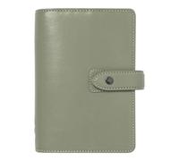 Filofax Malden Organizer, Personal Size, Vetiver - Tactile, Full-Grain Buffalo Leather, Six Rings, Cotton Cream Week-to-View Insert, Multilingual (C022397)